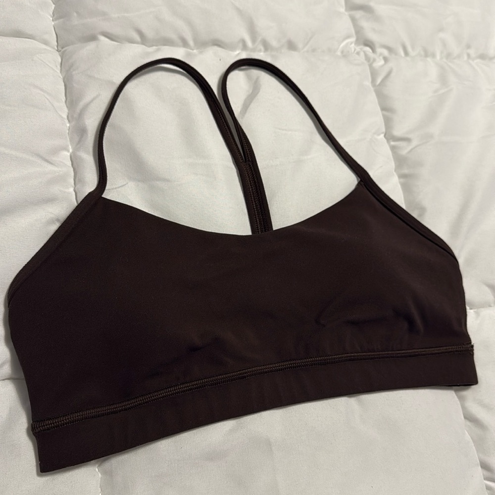 Lululemon Flow Y Bra size 10 in Espresso color